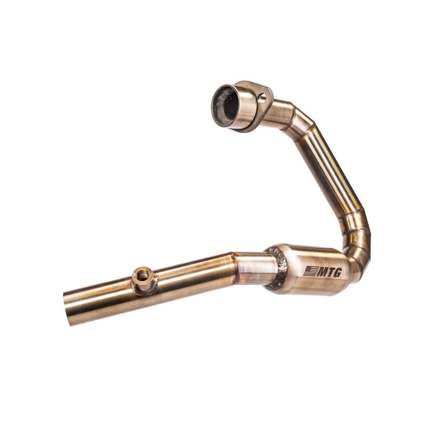 Curva coletora em inox com bomber Honda Sahara 300