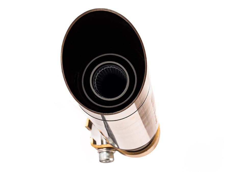 Ponteira de escapamento inox com abafador Triumph Bonneville T100