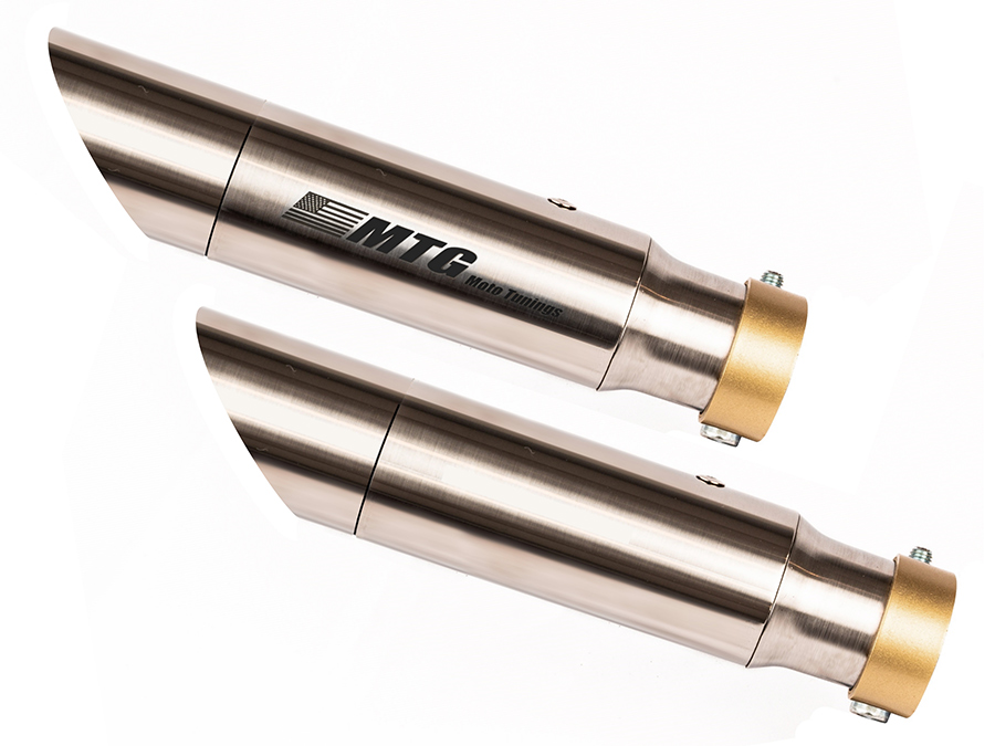 Ponteira de escapamento inox com abafador Triumph Bonneville T120