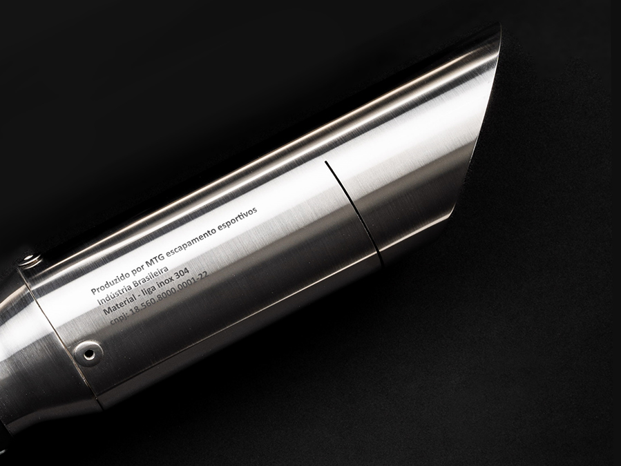 Ponteira de escapamento inox com abafador Triumph Bonneville T120