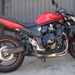 Ponteira de escapamento inox com abafador Suzuki Bandit 650 injetada