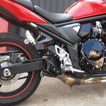 Ponteira de escapamento inox com abafador Suzuki Bandit 650 injetada