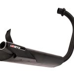 Escapamento esportivo silencioso por baixo da moto Honda CG 160 Titan 2025