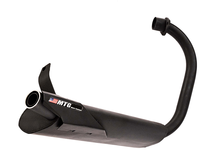 Escapamento esportivo silencioso por baixo da moto Honda CG 160 Titan 2025