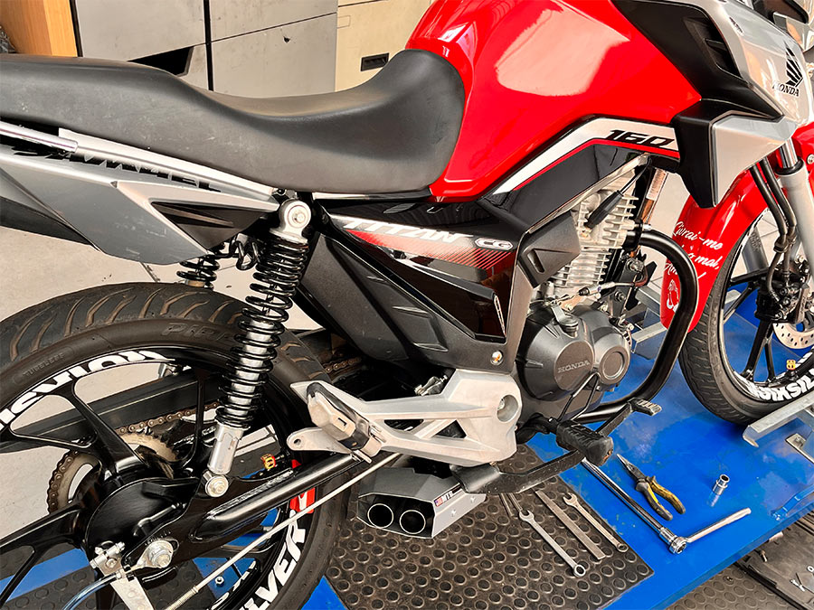 Escapamento esportivo Honda CG 160 Titan