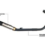 Escapamento ponteira inox com abafador Honda CG 160  Titan