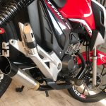 Escapamento ponteira inox com abafador Honda CG 160  Titan