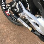 Escapamento ponteira inox com abafador Honda CG 160  Titan