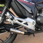 Escapamento ponteira inox com abafador Honda CG 160  Titan