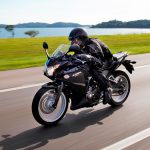 Ponteira de escapamento preta Honda CBR 250