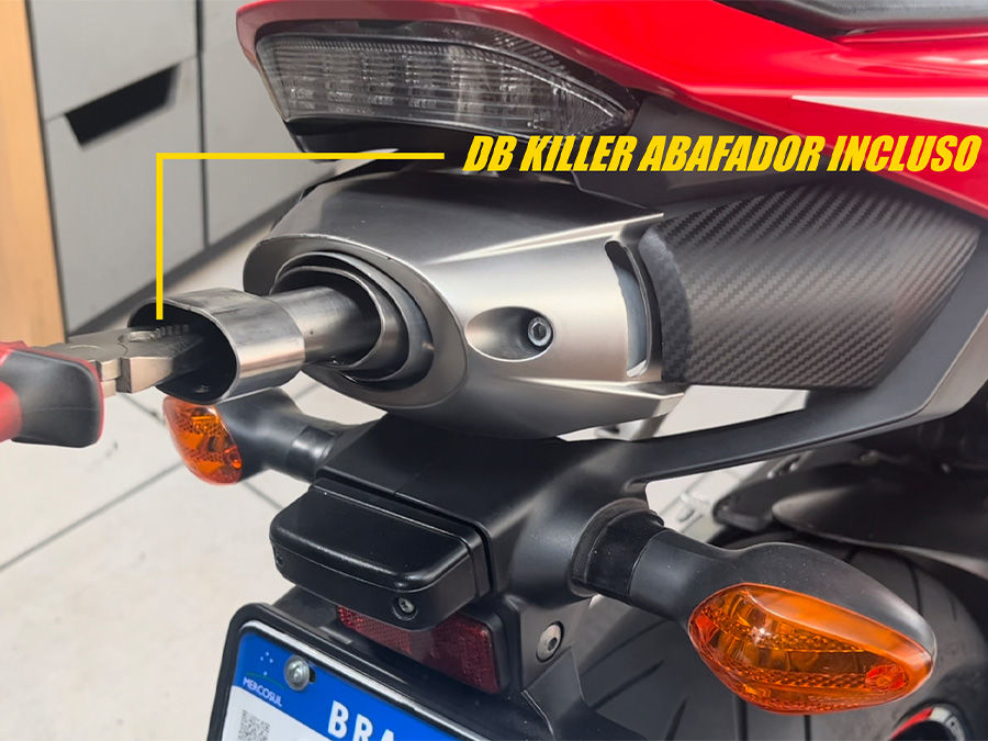 Escapamento full inox com DB killer Honda CBR 600RR