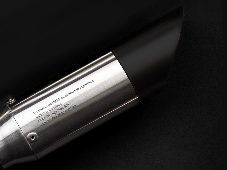 Ponteira de escapamento inox com abafador Honda CTX 700
