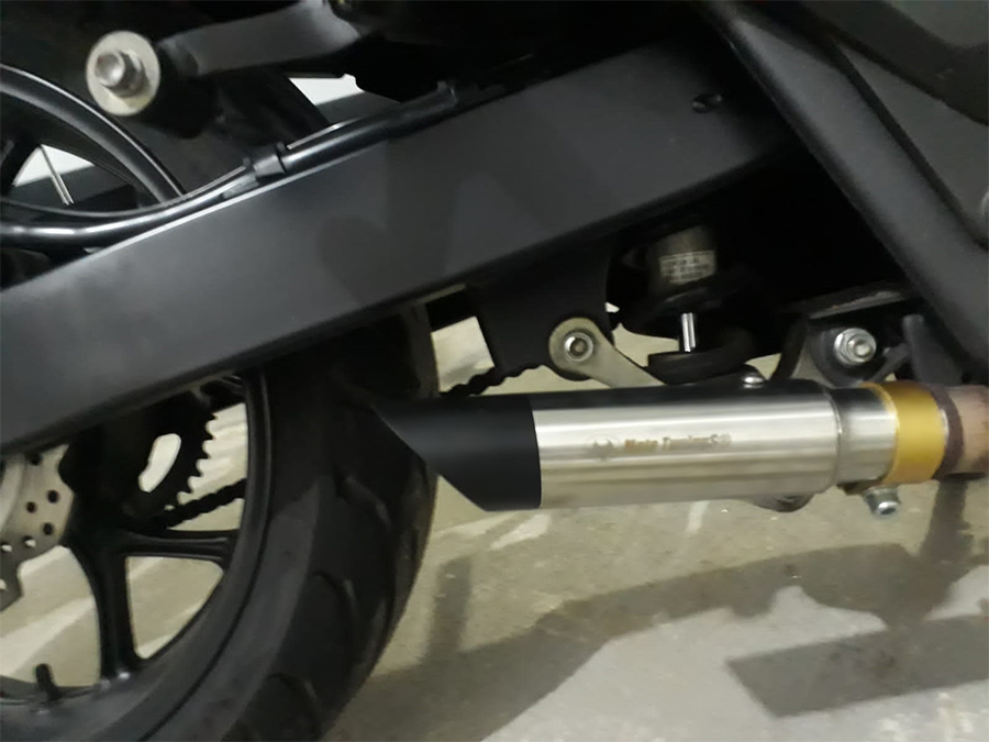Ponteira de escapamento inox com abafador Honda CTX 700