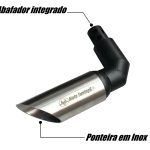 Ponteira em inox com abafador Haojue DR 160