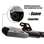 Escapamento esportivo com DB killer Kawasaki ER 6N