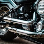 Par de ponteiras de escapamento com abafador Harley Davidson Fat Boy