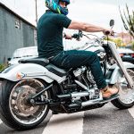 Ponteiras de escapamento Black Harley Davidson Fat Boy
