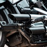 Ponteiras de escapamento Black Harley Davidson Fat Boy