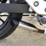 Escapamento com ponteira inox com abafador Yamaha Fazer 250 FZ25 (2018 em diante)