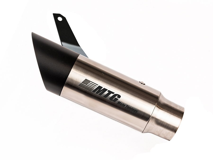 Ponteira de escapamento inox com abafador Suzuki GSX 750 F Katana Monica