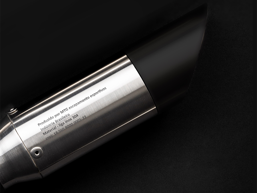 Ponteira de escapamento inox com abafador Suzuki GSX 750 F Katana Monica