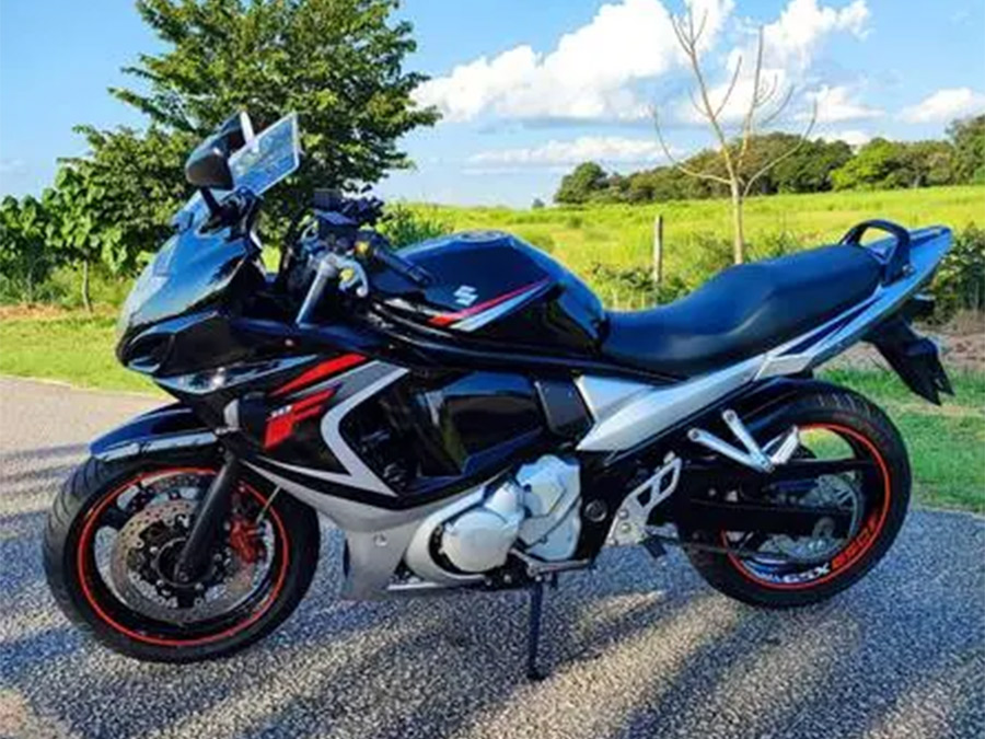 Ponteira de escapamento inox com abafador Suzuki GSX 650F