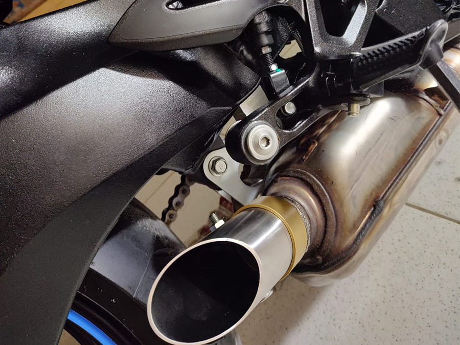 Ponteira de escapamento direta inox Suzuki GSX S1000