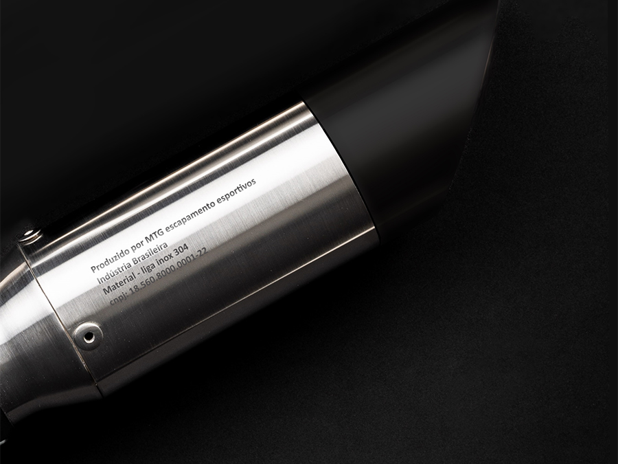 Ponteira de escapamento inox com abafador Royal Enfield Himalayan