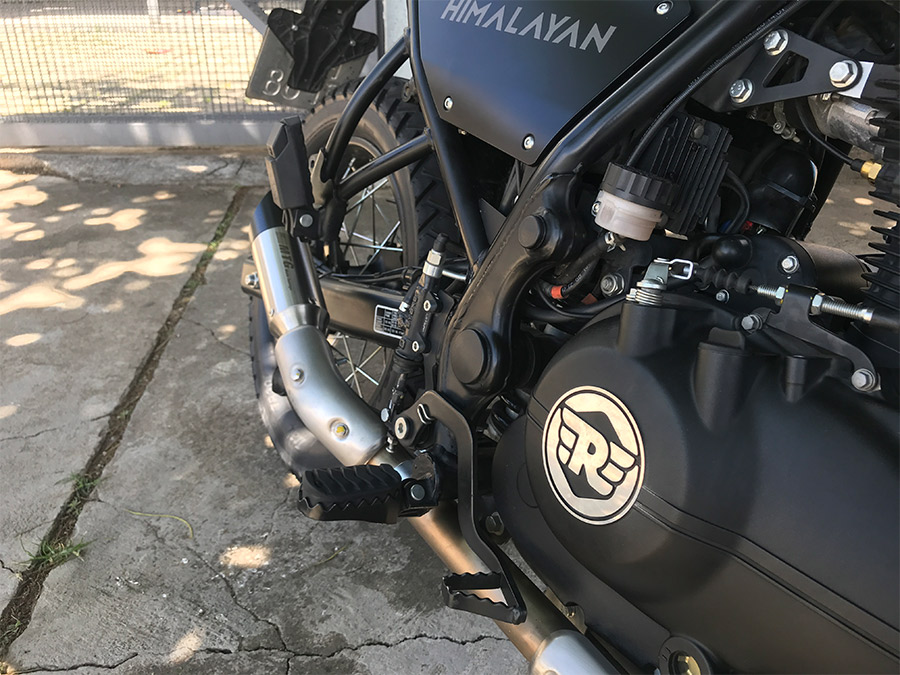Ponteira de escapamento inox com abafador Royal Enfield Himalayan