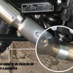Ponteira de escapamento inox com abafador Royal Enfield Himalayan