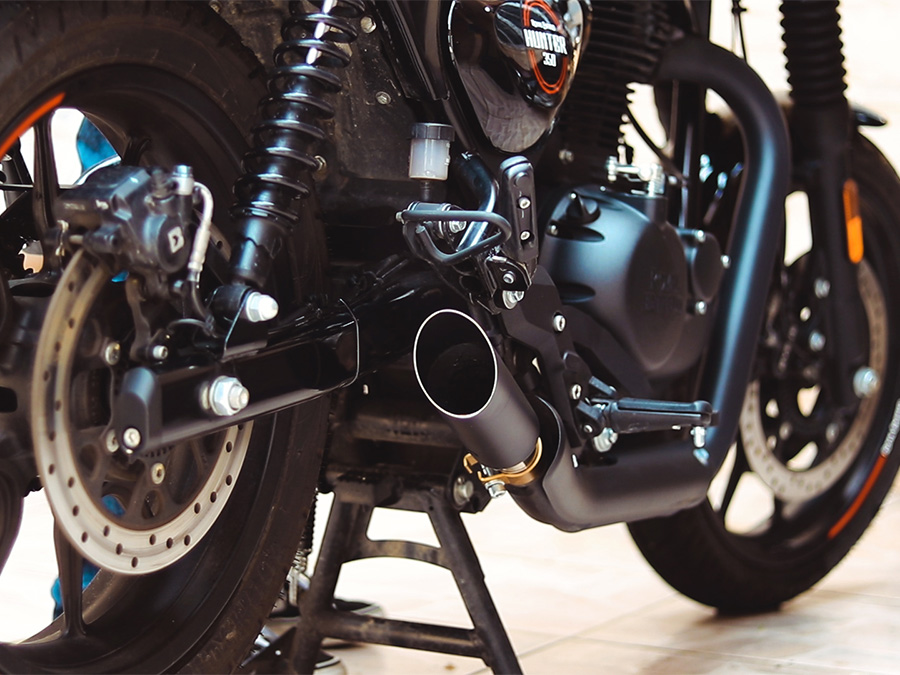Ponteira de escapamento com abafador Royal Enfield Hunter 350