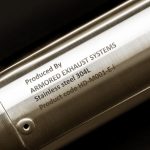 Par de ponteiras inox com abafador Indian Scout