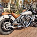 Par de ponteiras inox com abafador Indian Scout
