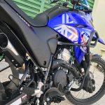 Ponteira de escapamento inox com abafador e escudo Yamaha Lander 250