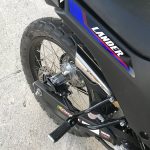 Ponteira de escapamento inox com abafador e escudo Yamaha Lander 250