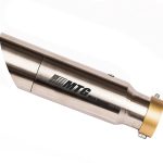Ponteira de escapamento direta preta ou inox Royal Enfield Meteor 350 FireBall