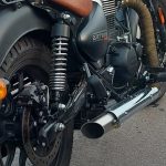 Ponteira de escapamento direta preta ou inox Royal Enfield Meteor 350 FireBall