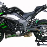 Par de ponteiras de escapamento preto direta Kawasaki Ninja 1000