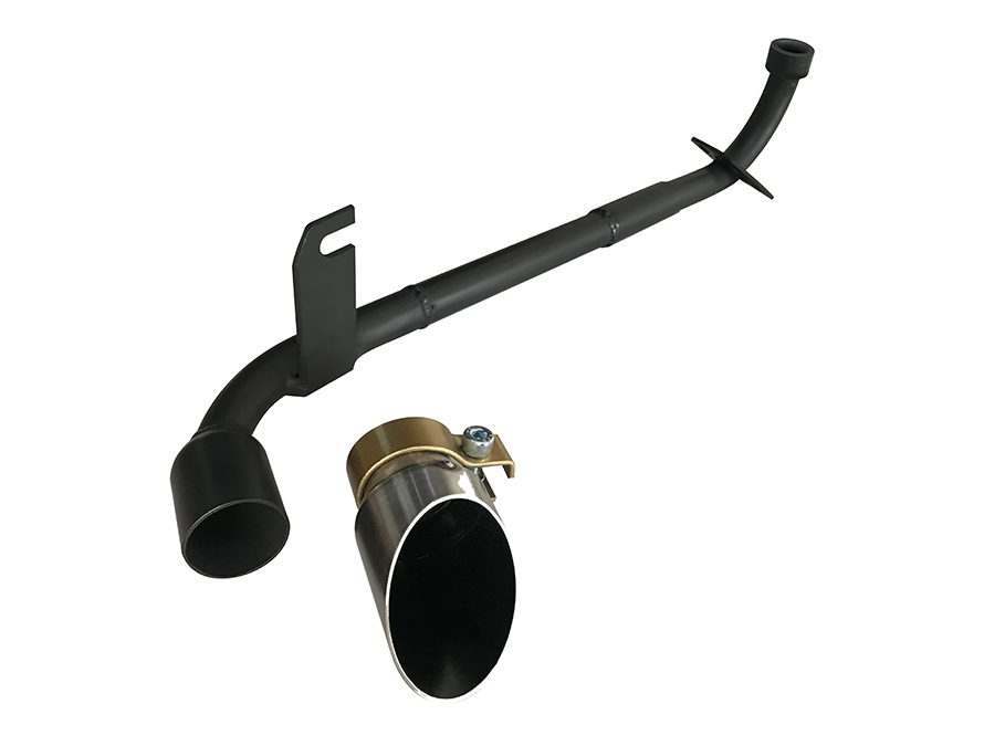 Escapamento com ponteira inox com abafador Honda Pop 110