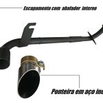 Escapamento com ponteira inox com abafador Honda Pop 110