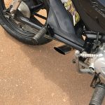 Escapamento com ponteira inox com abafador Honda Pop 110