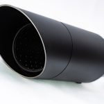 Ponteira de escapamento esportiva black com abafador Scram 411