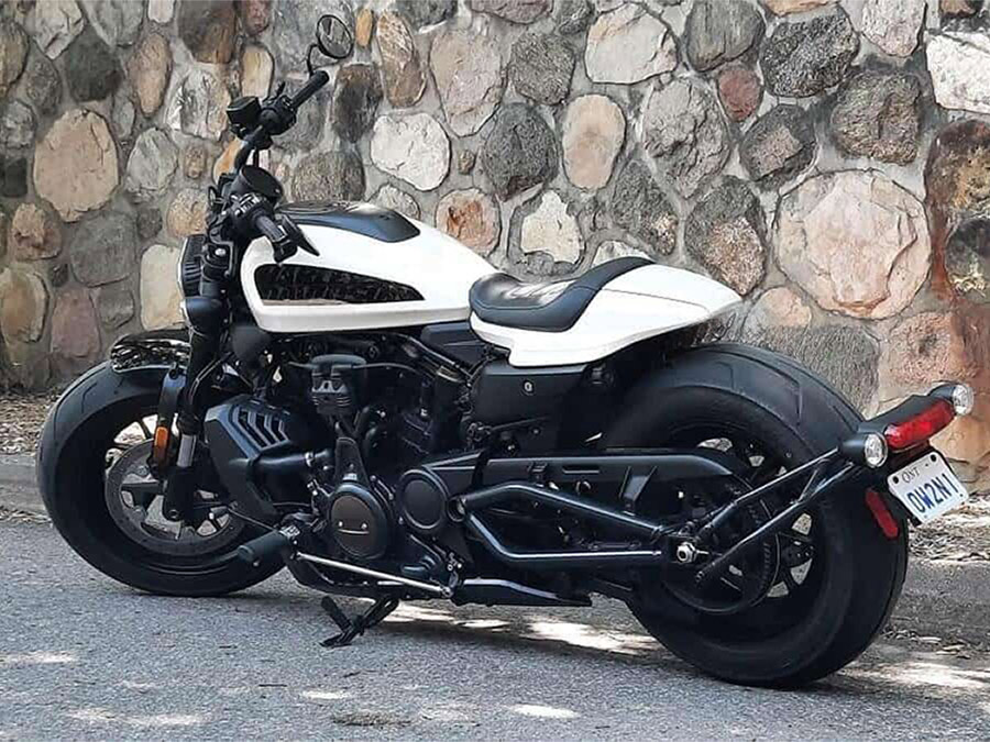 Par de ponteiras de escapamento com abafador Harley Davidson Sportster 883