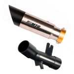 Ponteira inox com curva coletora com abafador Triumph Tiger 1200 Explorer