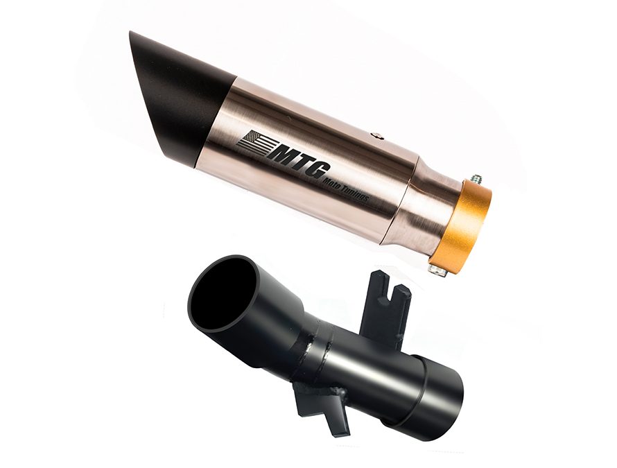 Ponteira inox com curva coletora com abafador Triumph Tiger 1200 Explorer