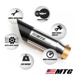 Ponteira inox com curva coletora com abafador Triumph Tiger 1200 Explorer