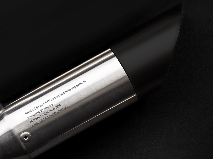 Ponteira inox com curva coletora com abafador Triumph Tiger 1200 Explorer