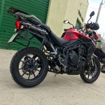 Ponteira inox com curva coletora com abafador Triumph Tiger 1200 Explorer