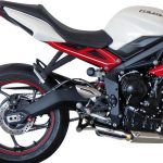 Ponteira de escapamento inox com abafador Triumph Triple 1050