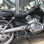 Par de ponteiras de escapamento em inox Harley Davidson V-Rod Muscle